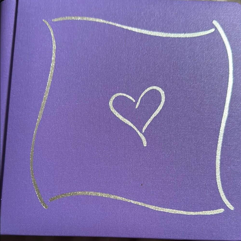 Purple Heart scrap book 7x7